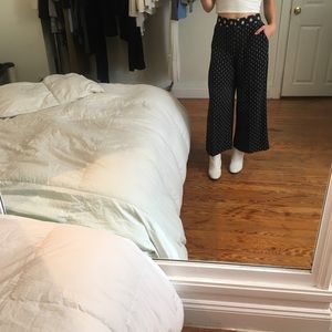 Wide ankle length pants